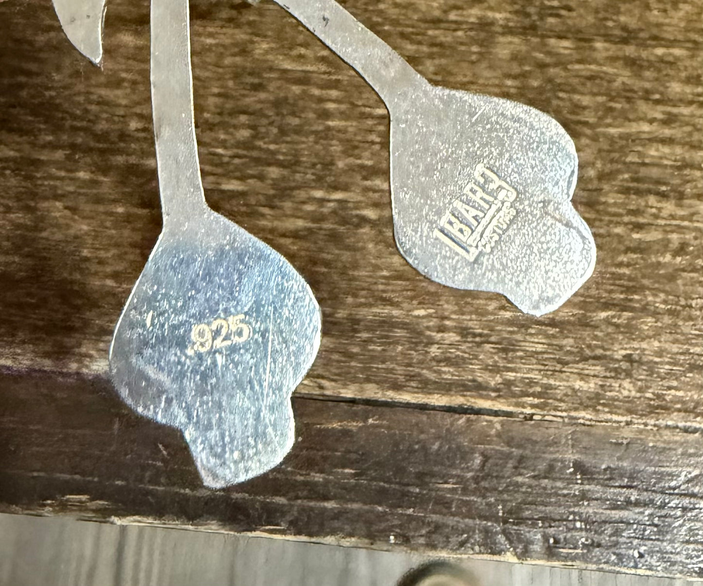 Black Onyx Spade Cherries Necklace