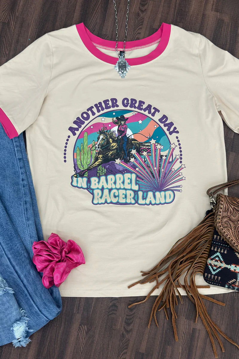 In Barrel Racer Land Tee