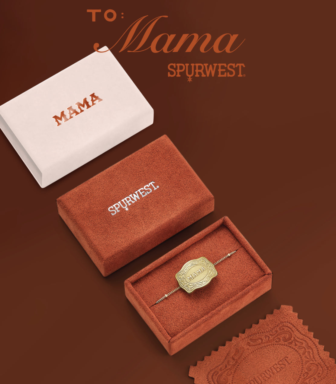 Mama SpurWest Gold Buckle Necklace