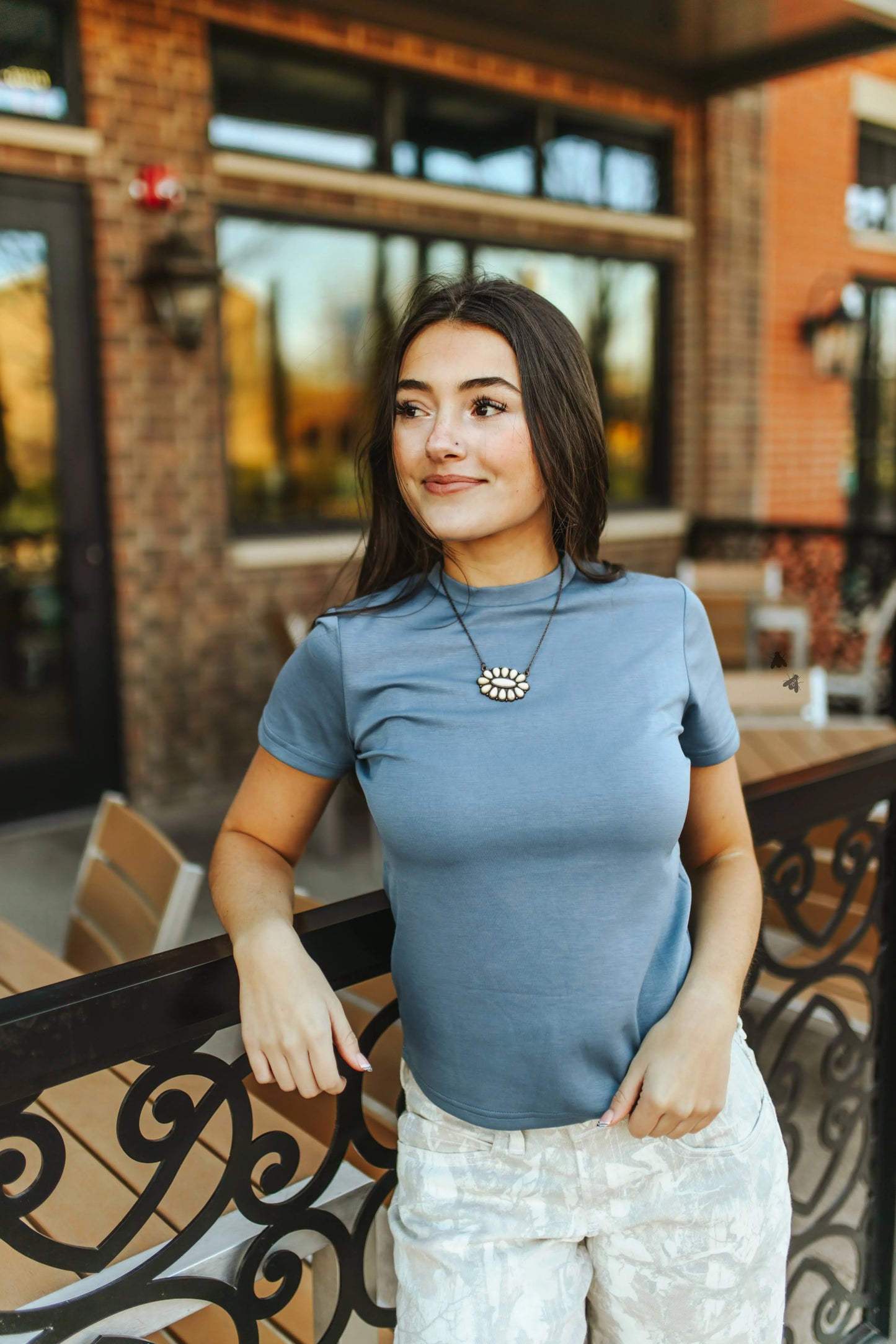Denim Cloud Tee