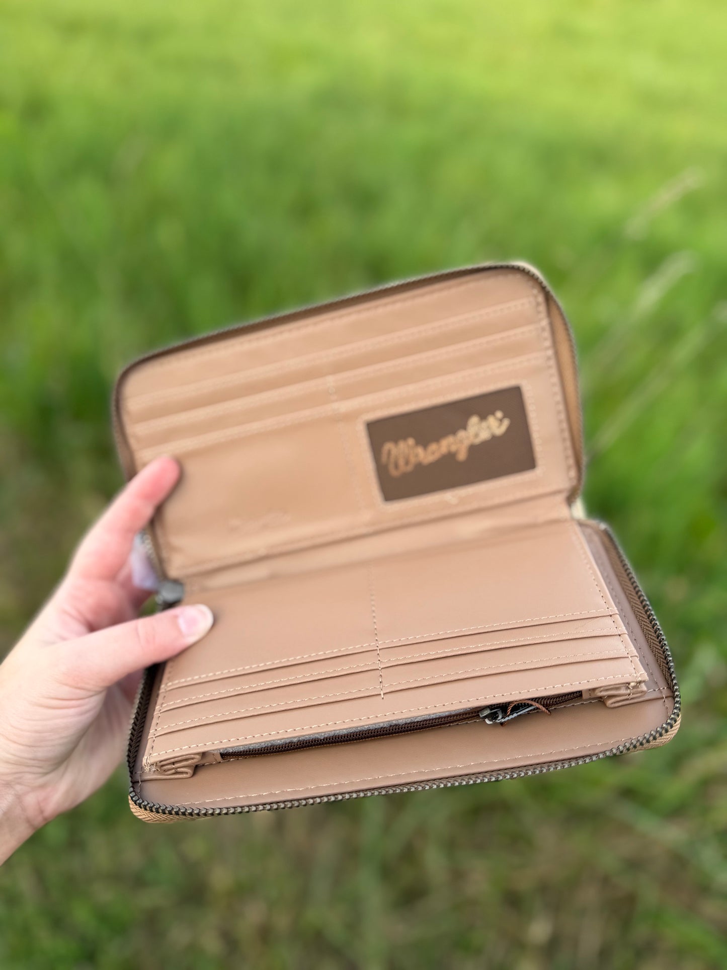 Wrangler Southwestern Knitted Wallet - Khaki