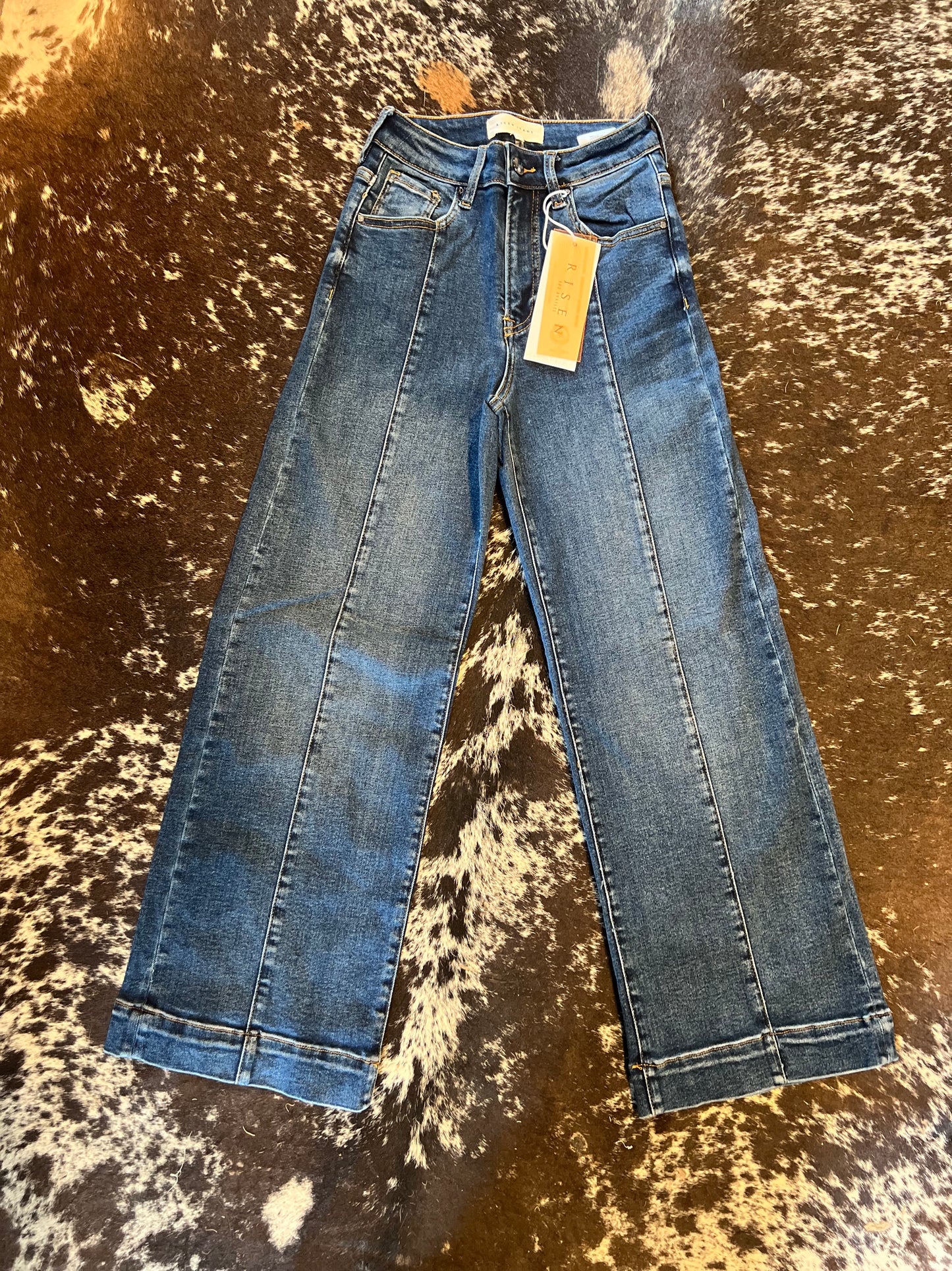 High Rise Wide Risen Jeans
