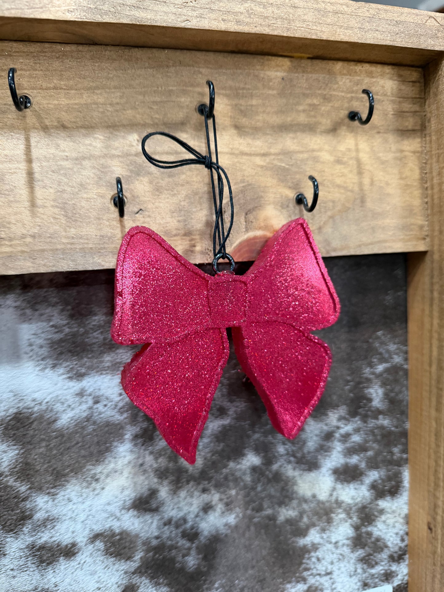 Red Glitter Bow Tipsy Cowgirl Freshie