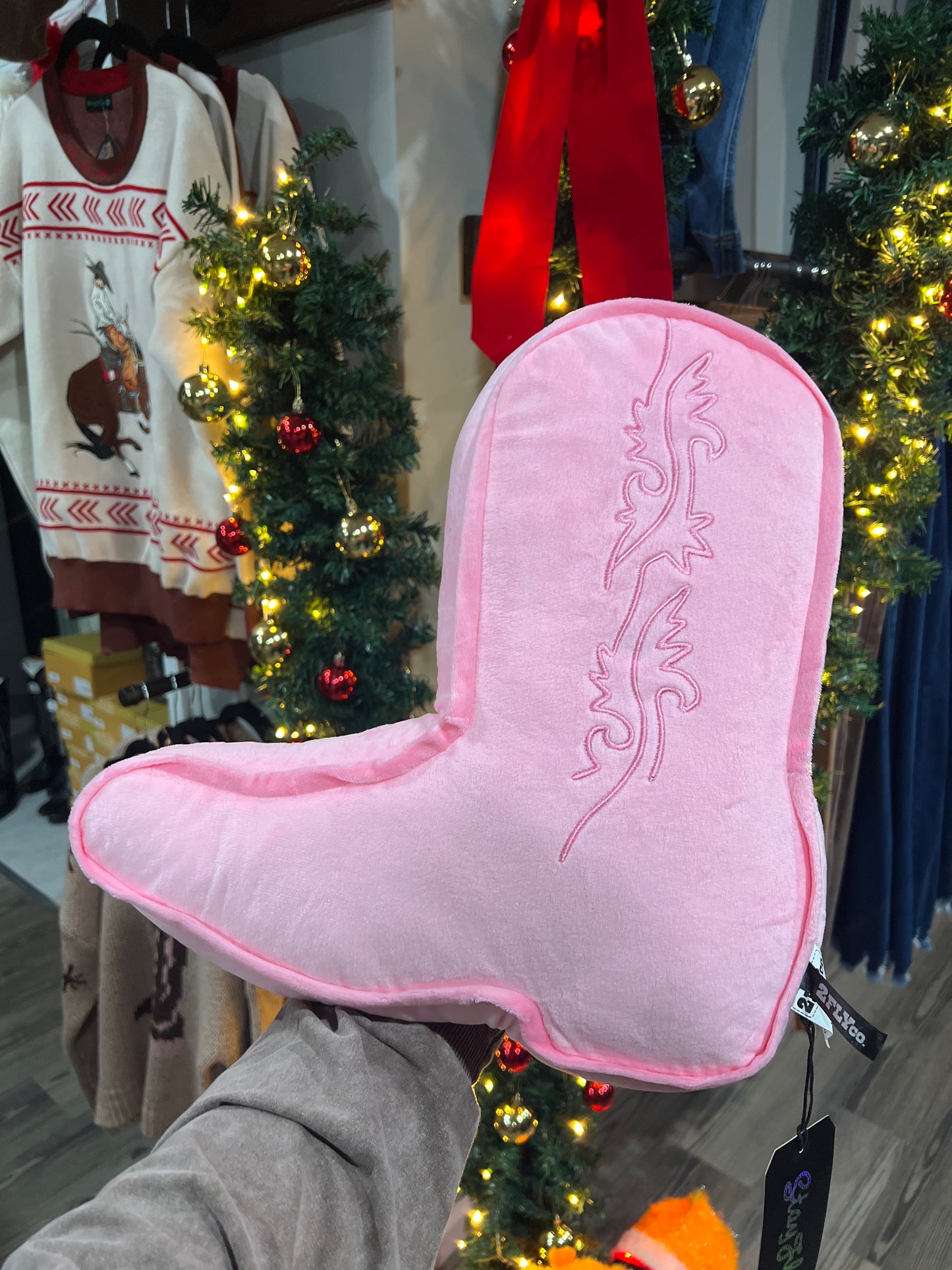 Pretty In Pink Boot Pillow