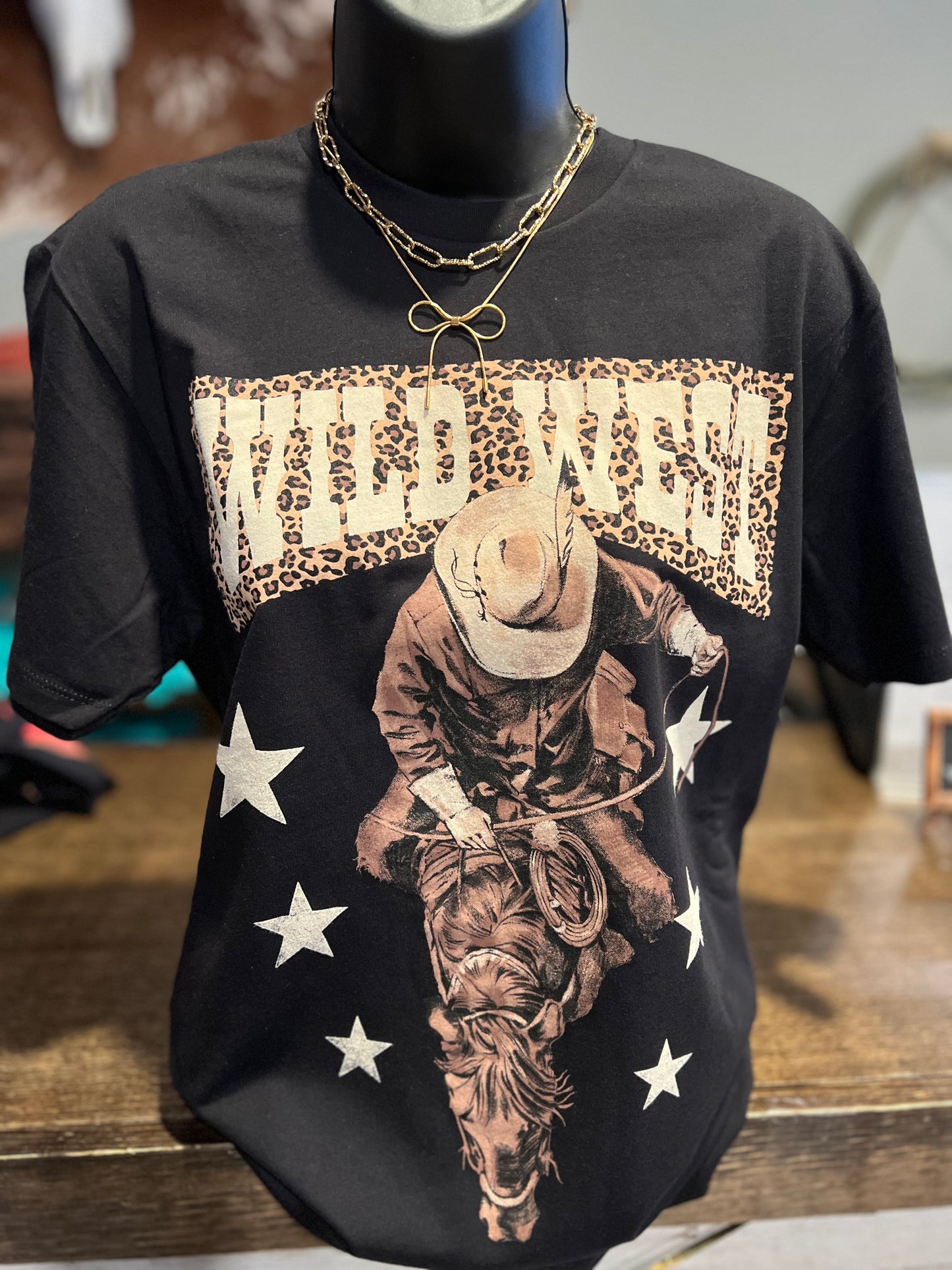 Wild West Black Tee