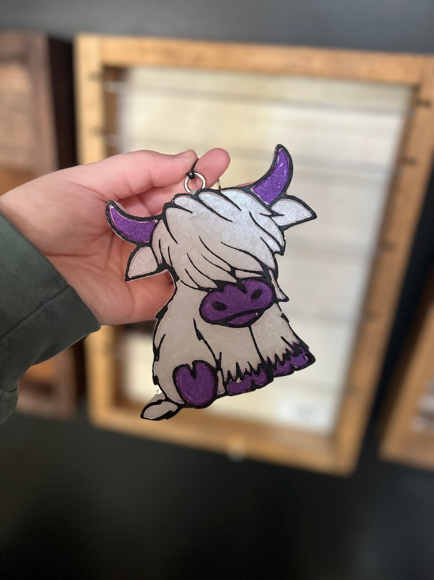 Purple Highland Cow Freshie- Salty Heifer