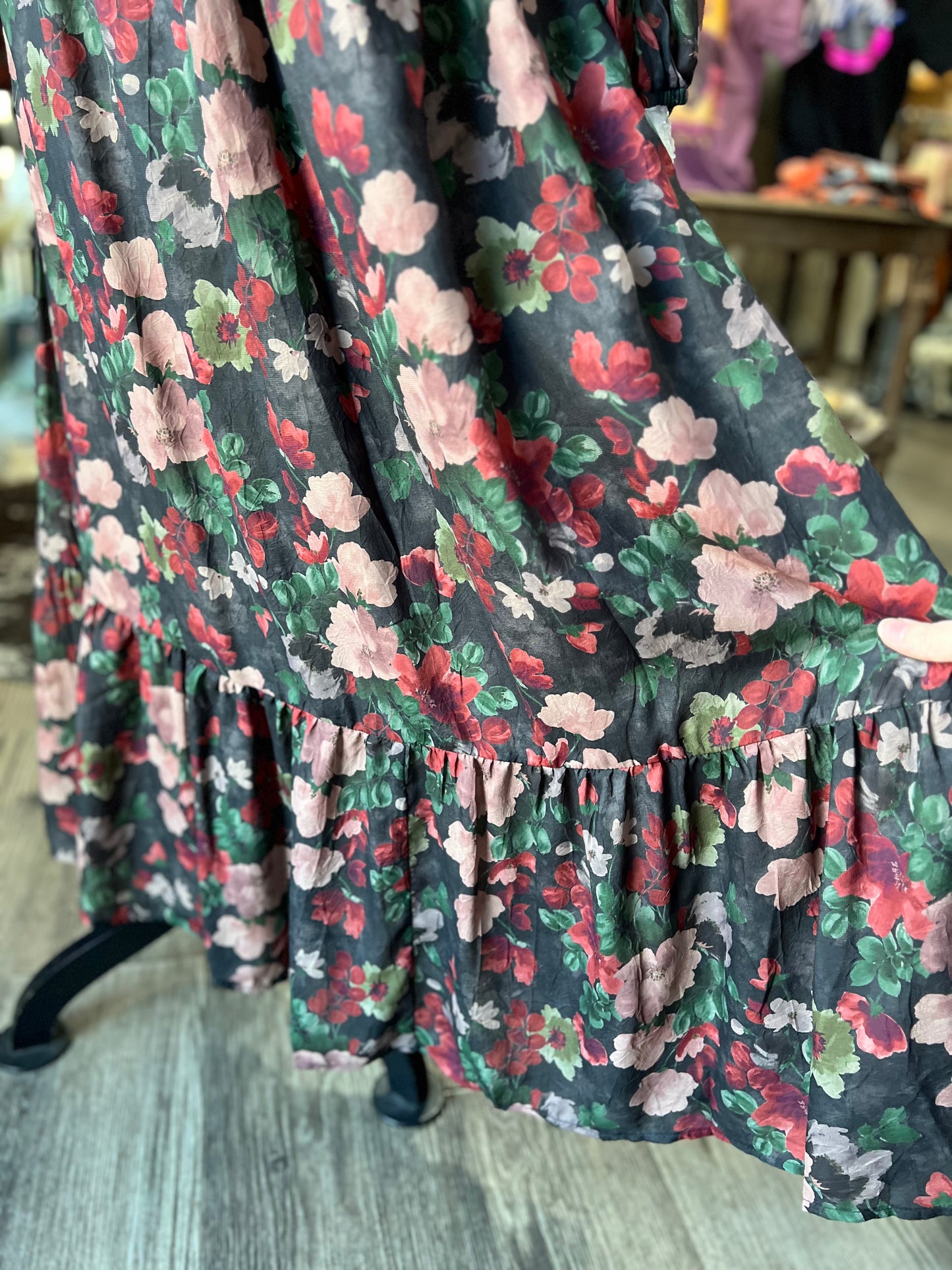 Evergreen Maxi Smocked Dress