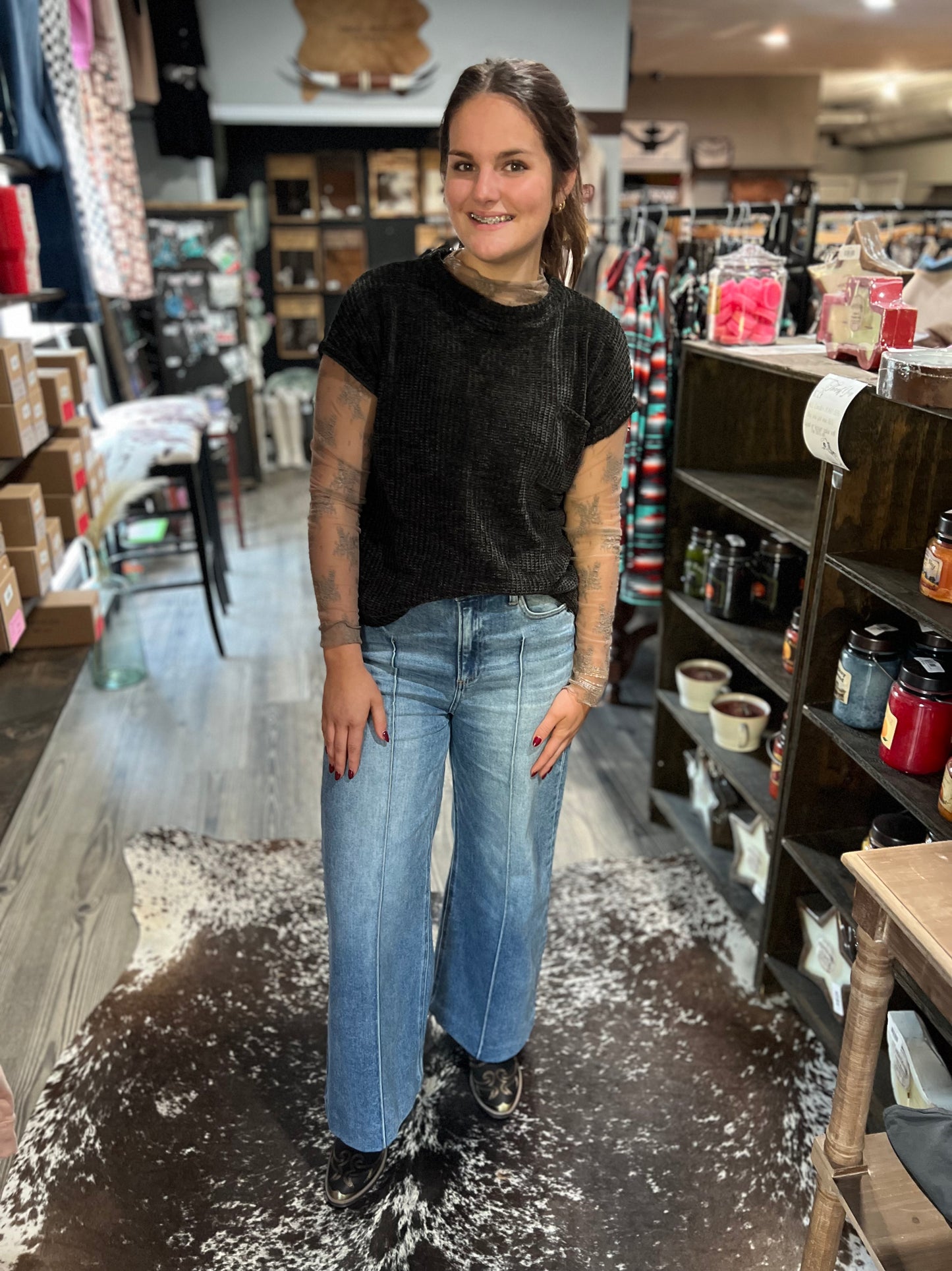 Onyx Short Sleeve Sweater