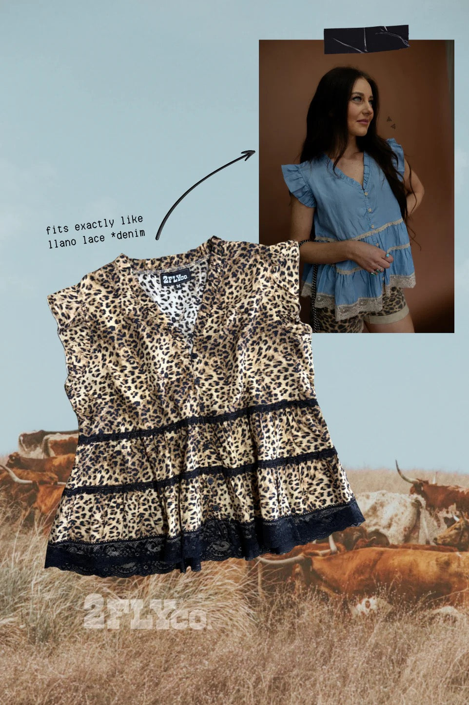 Llano Lace Leopard Tank