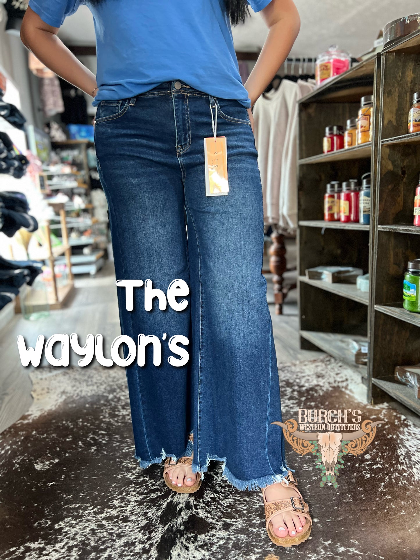 The Waylon’s Risen Ankle Wide Jeans