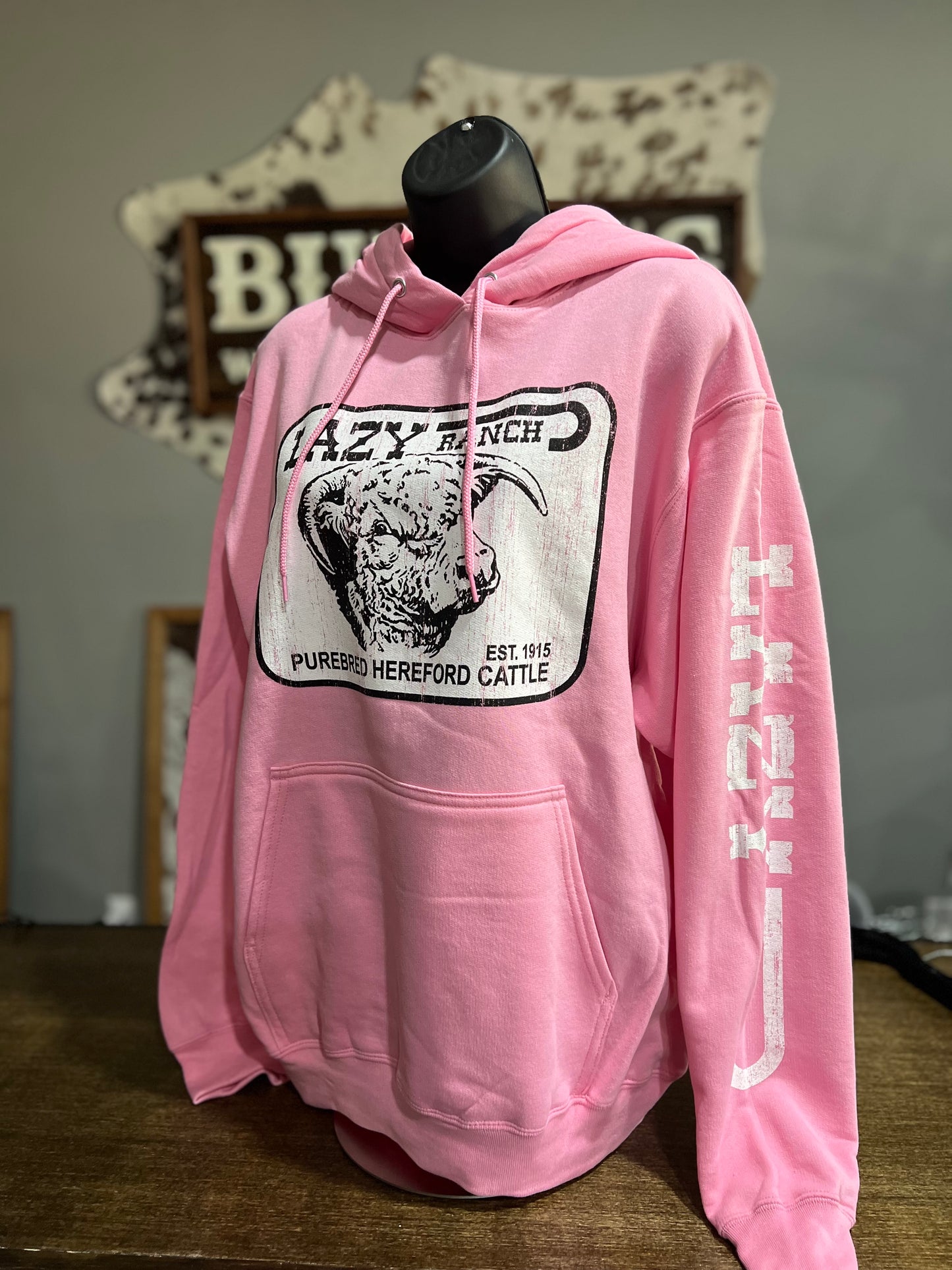 Lazy J Ranch Pink Hoodie