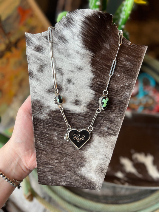 “UGH” Heart Necklace