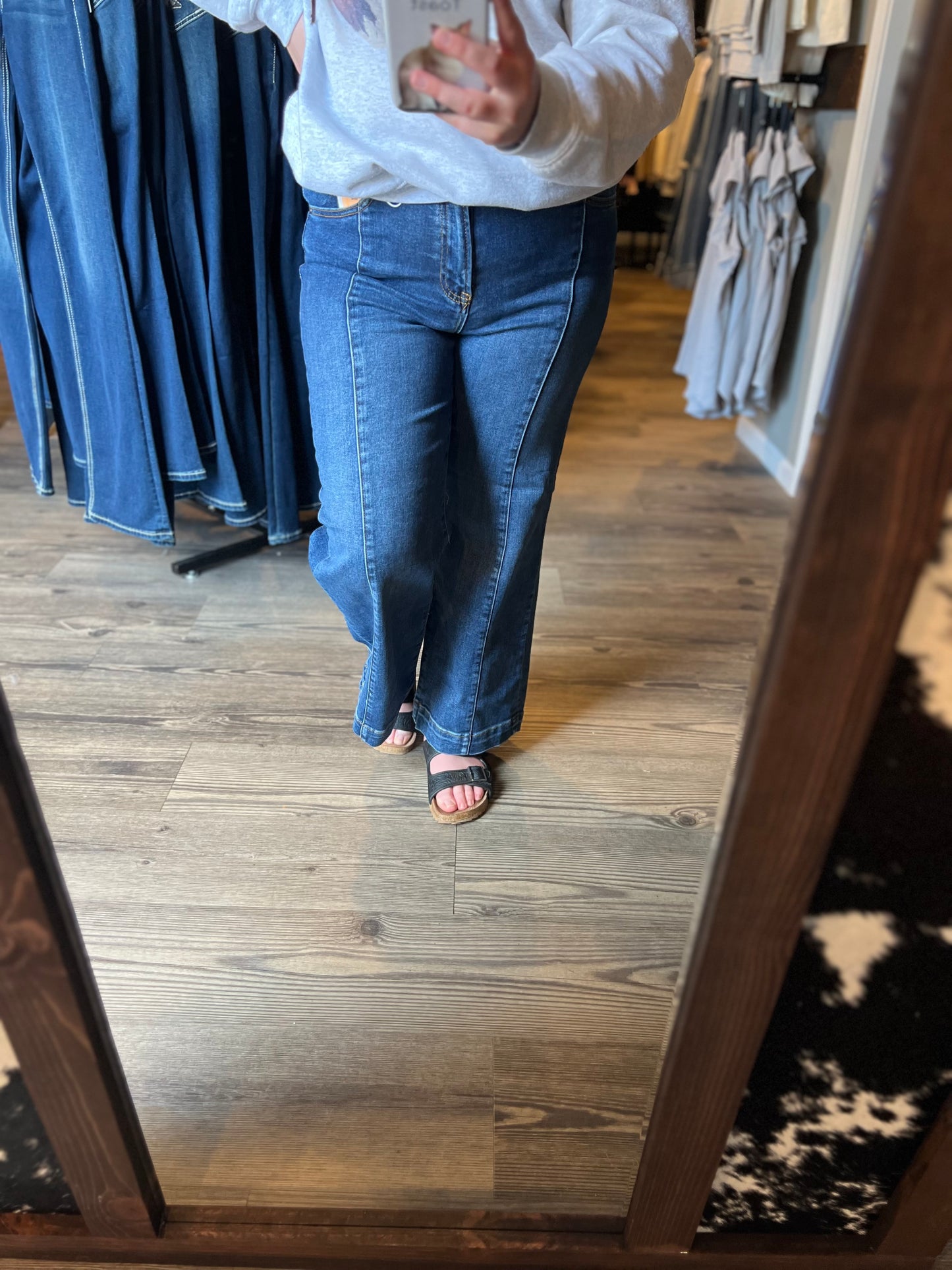 High Rise Wide Risen Jeans