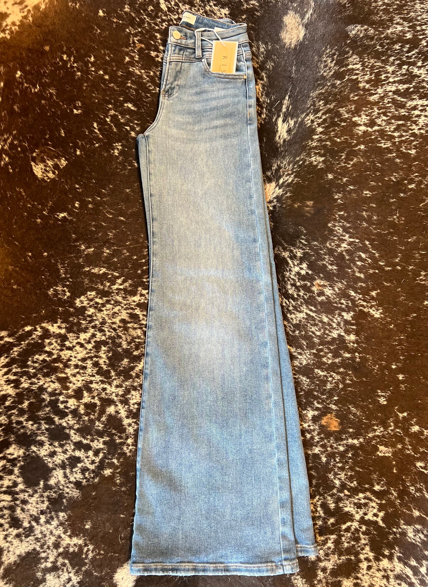 High Rise Yoke Detail Risen Jeans