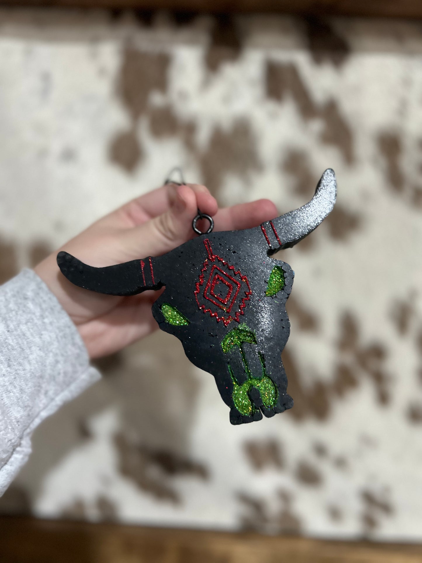 Christmas Steer Head Freshie- Fiji White Sand