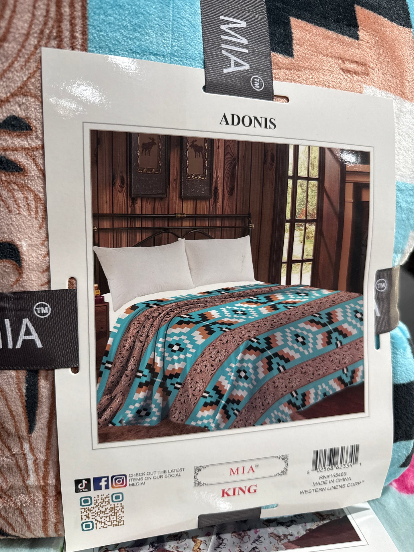 Retro Western King Blanket