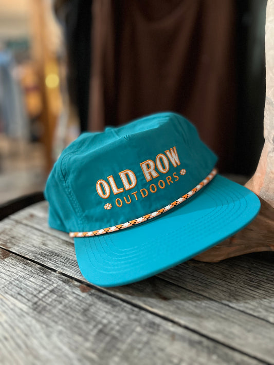 Old Row Teal Nylon Rope Hat