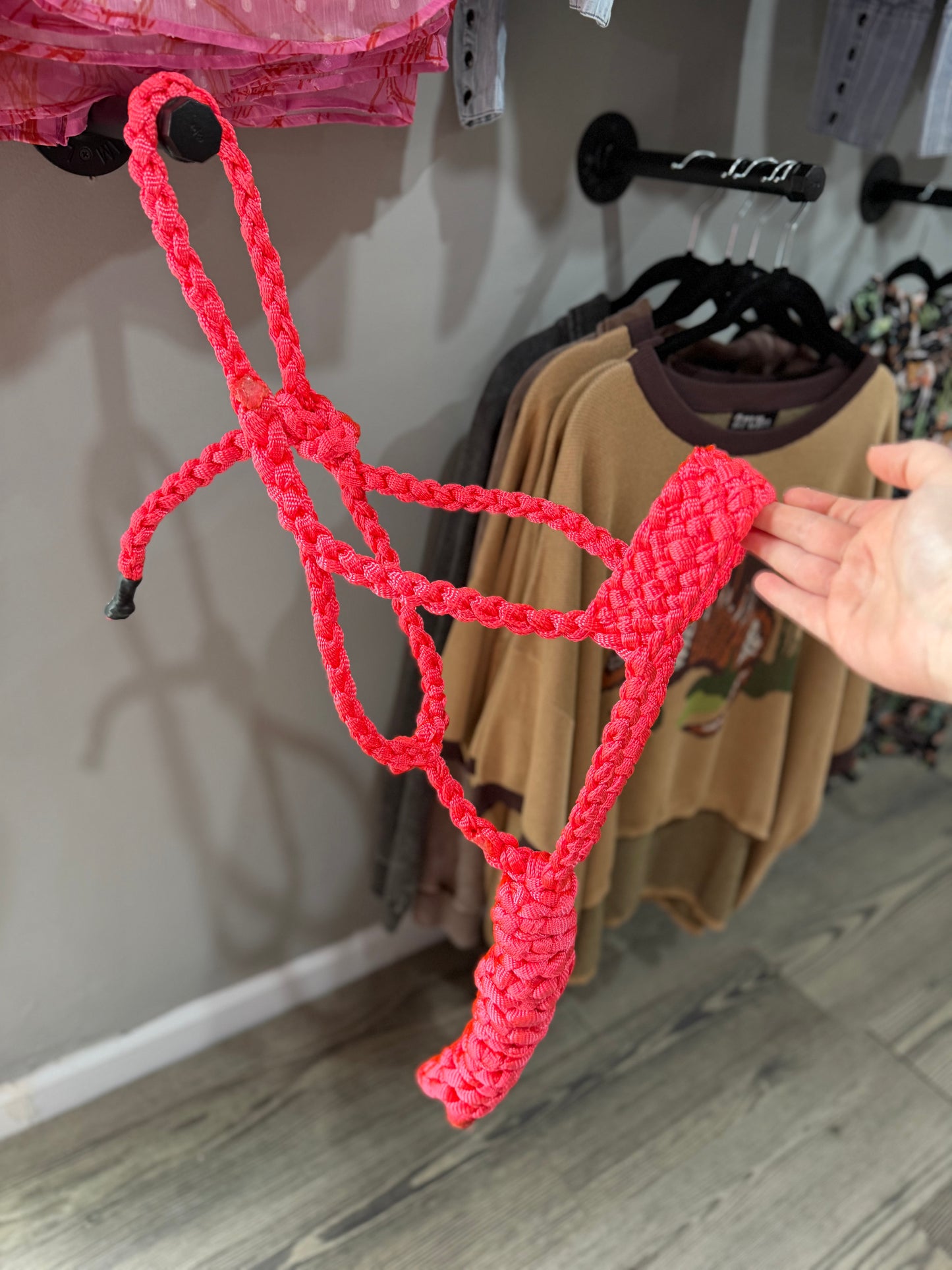 Hot Pink Muletape Halter