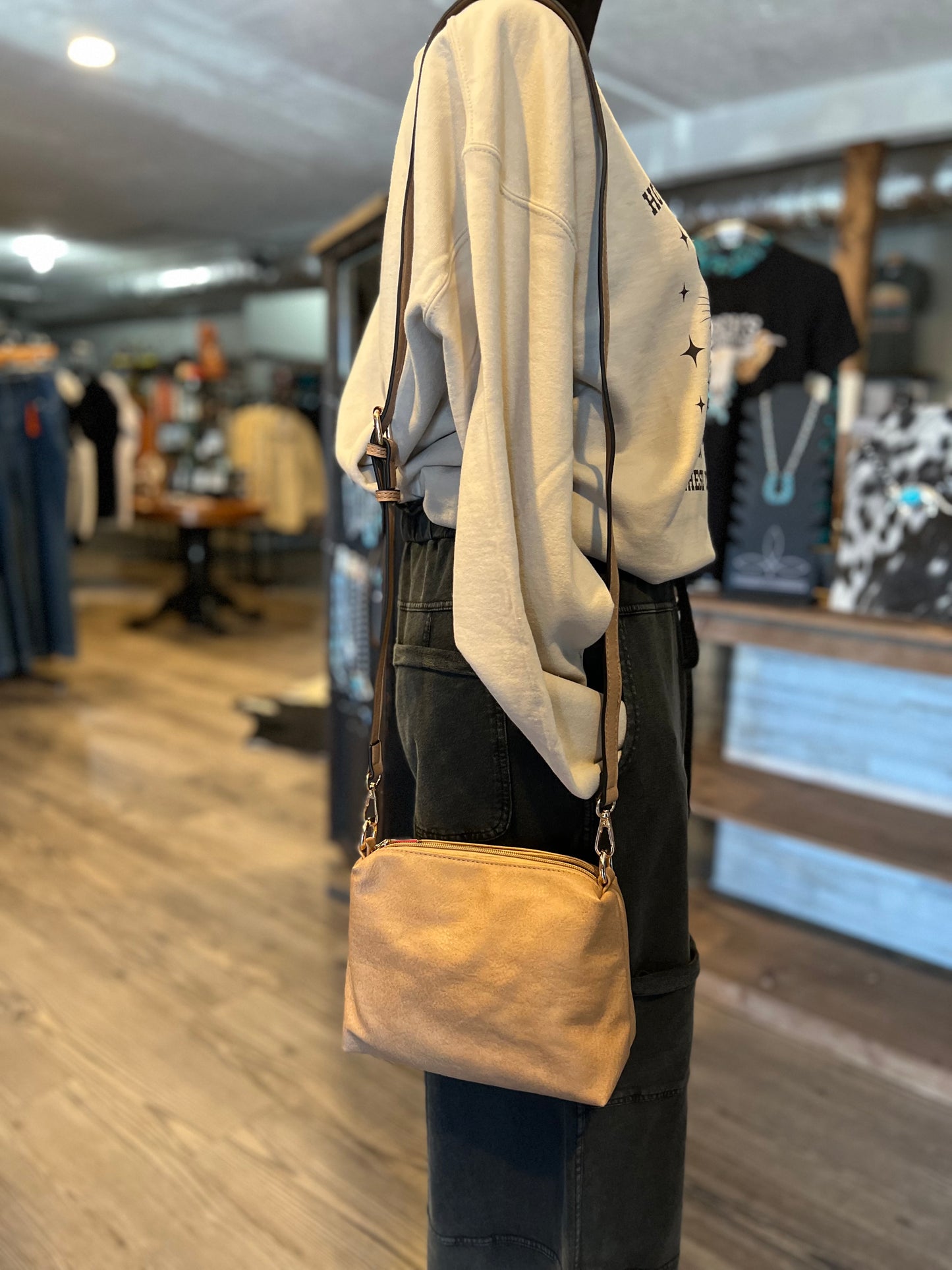Two In One Cream Crossbody Set