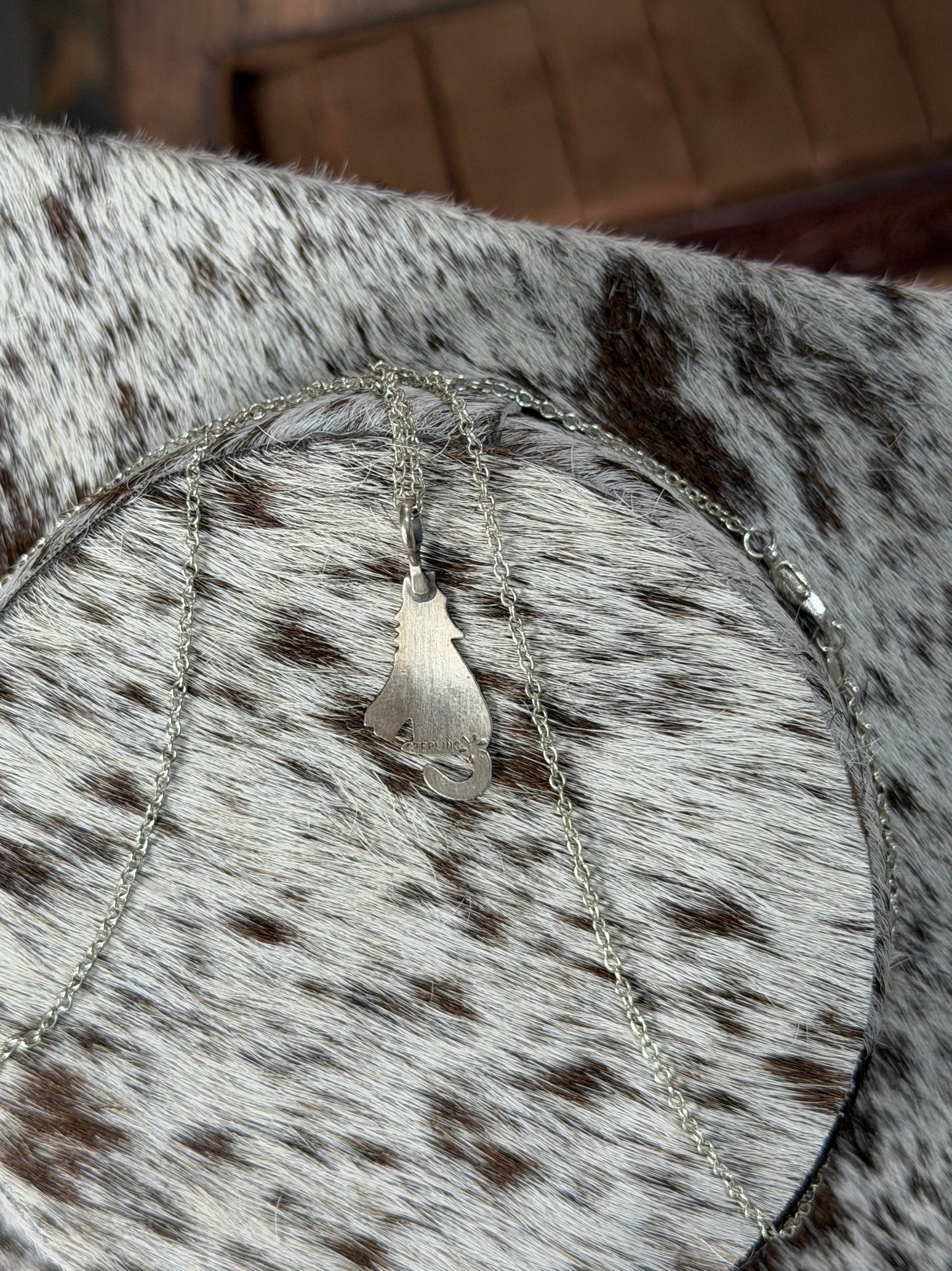 Coyote / Wolf Silver Necklace