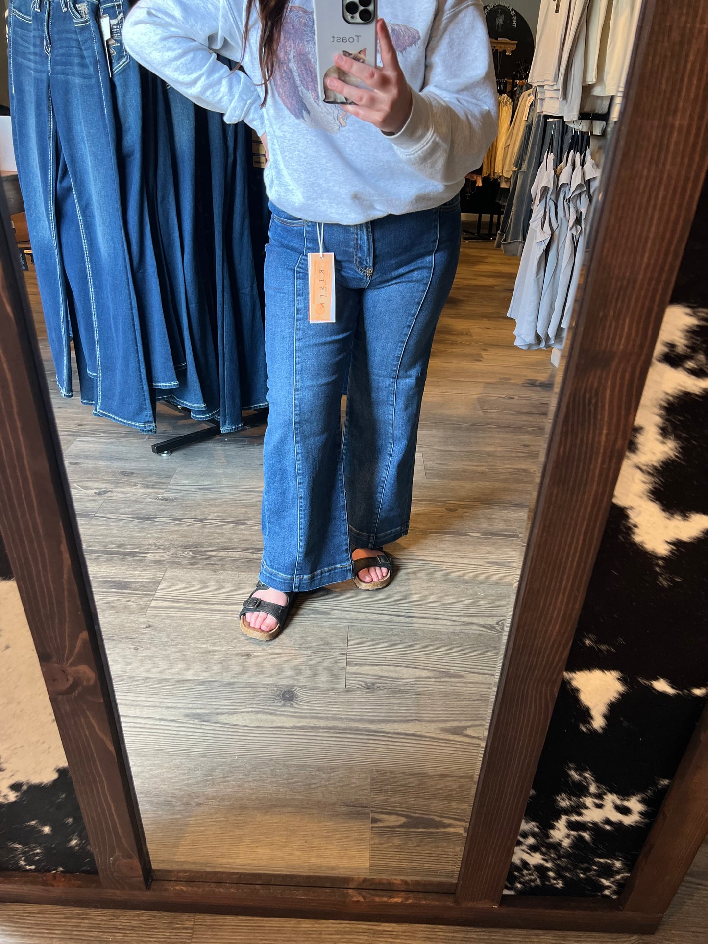 High Rise Wide Risen Jeans
