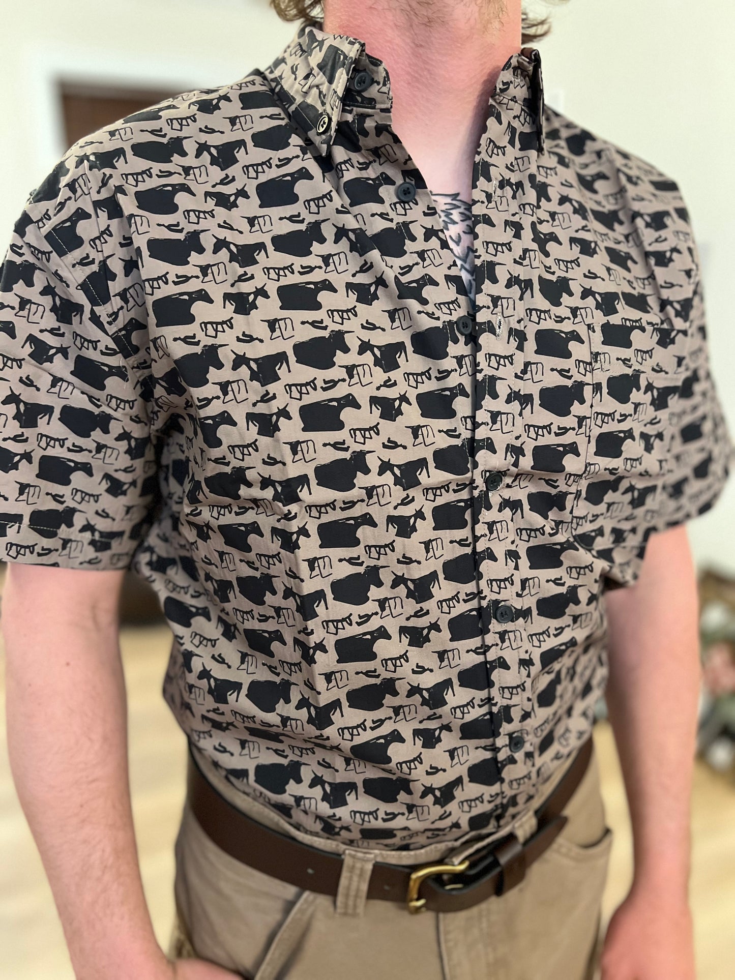 Ropin Practice Men’s Button Up