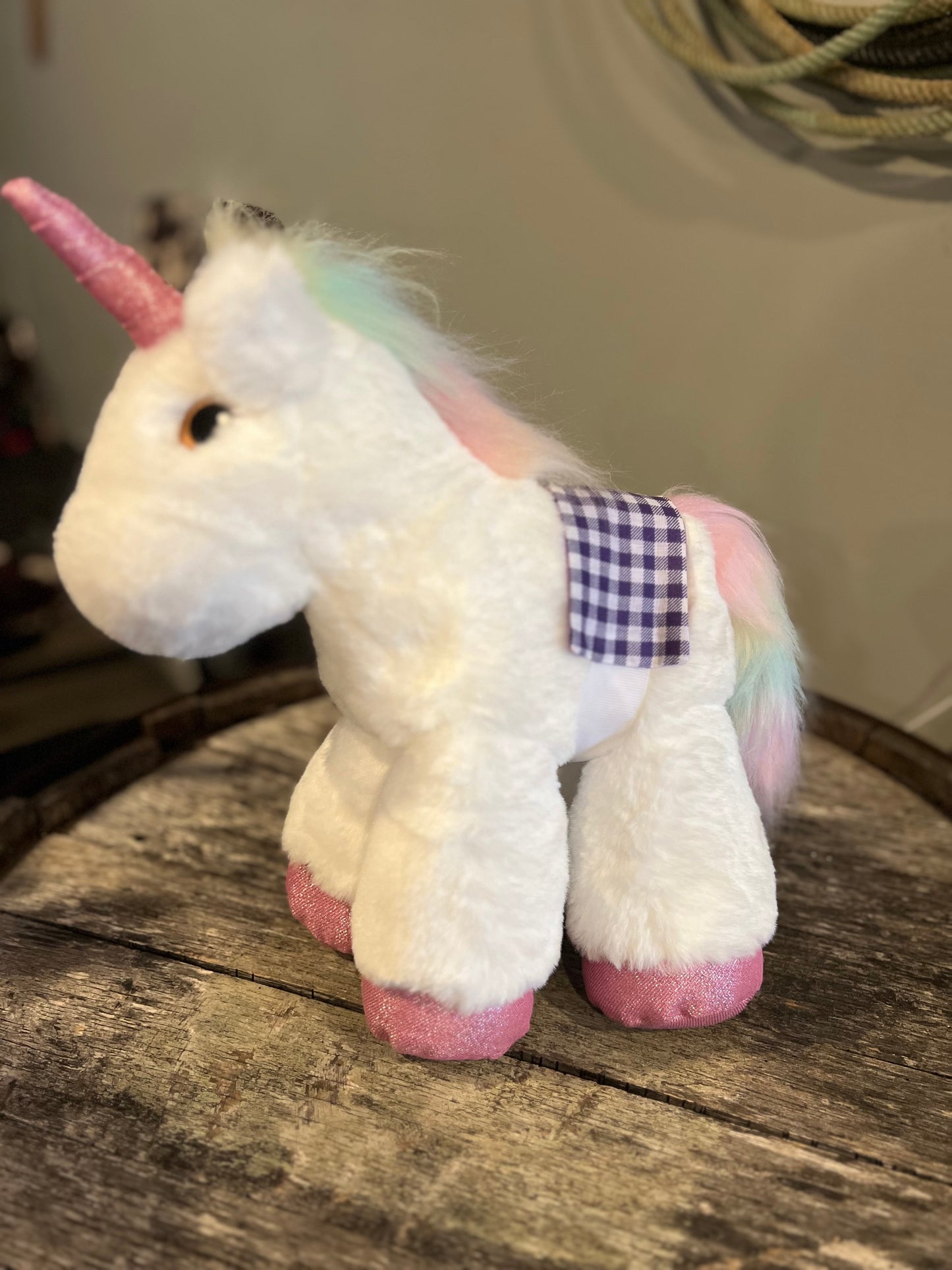 White Unicorn Medium Piccoli Horse