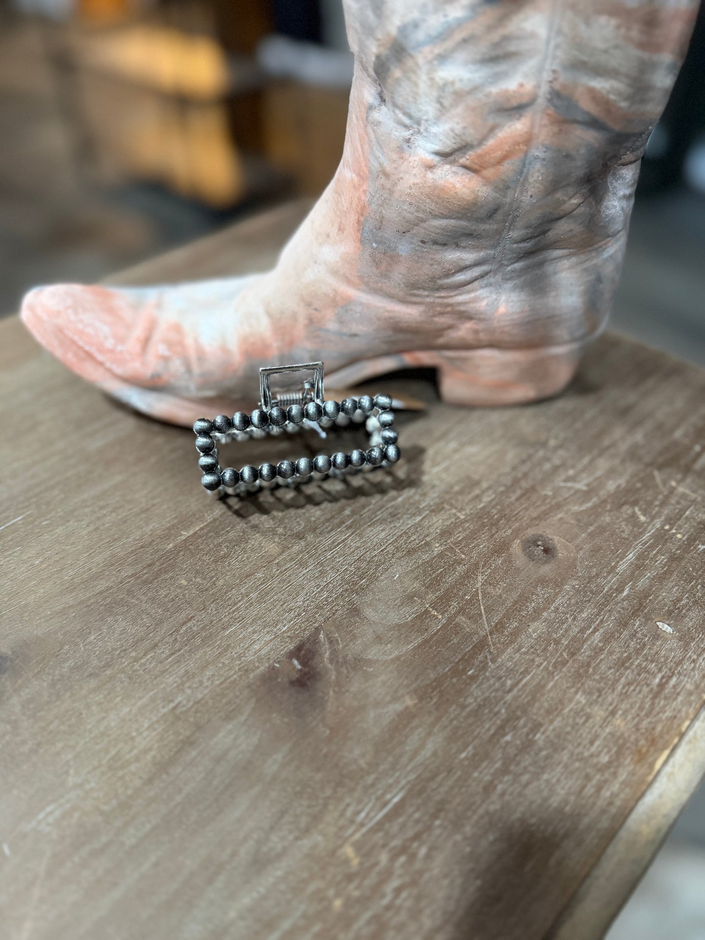 Western Beaded Hair Clip