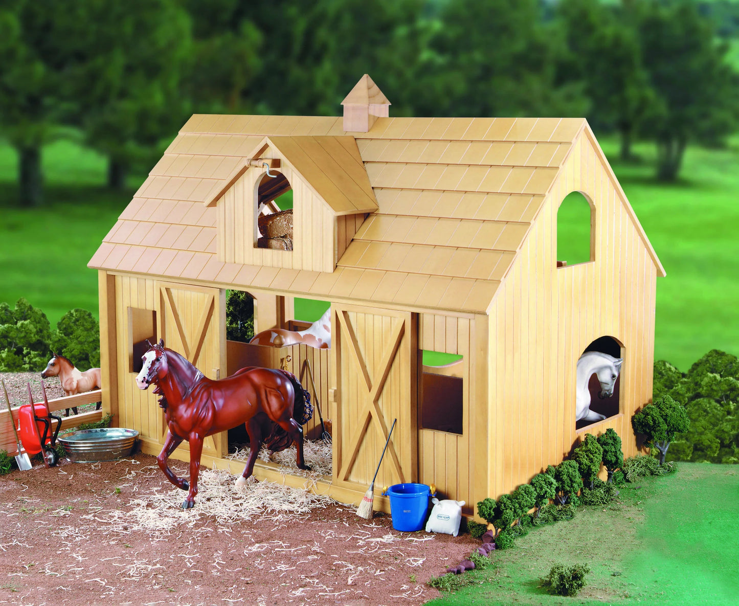 Deluxe Wood Barn with Cupola