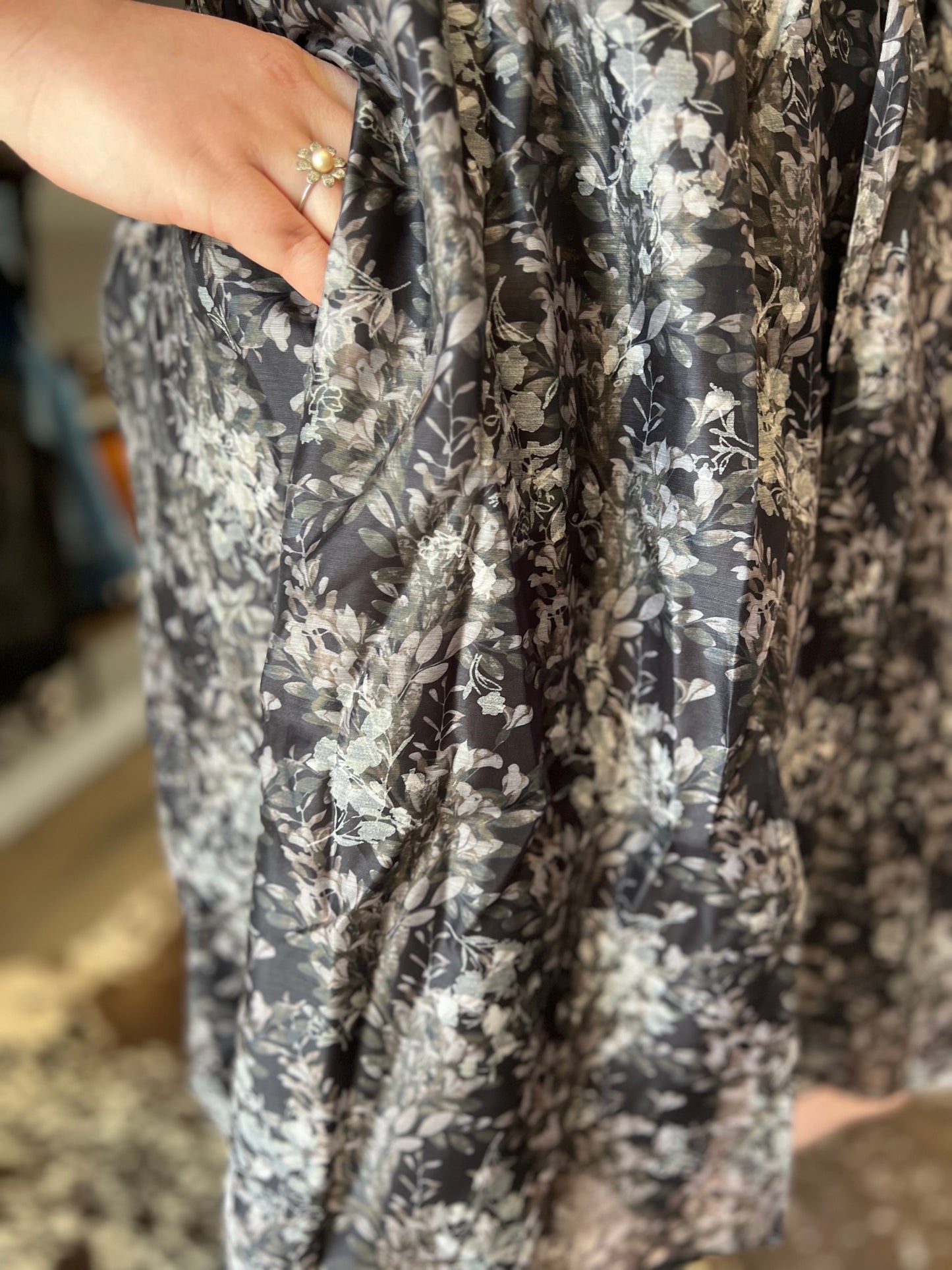 Floral Puff Sleeve Dress