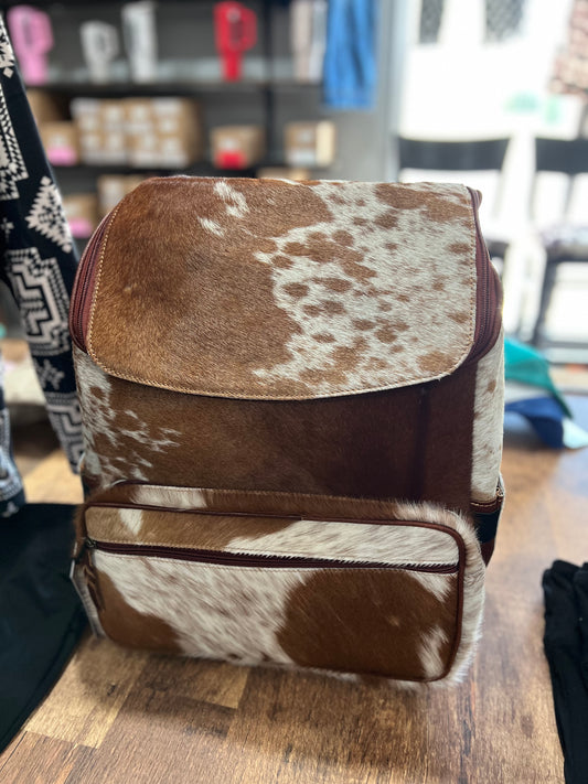 The Drifter Cowhide Backpack Diaper Bag