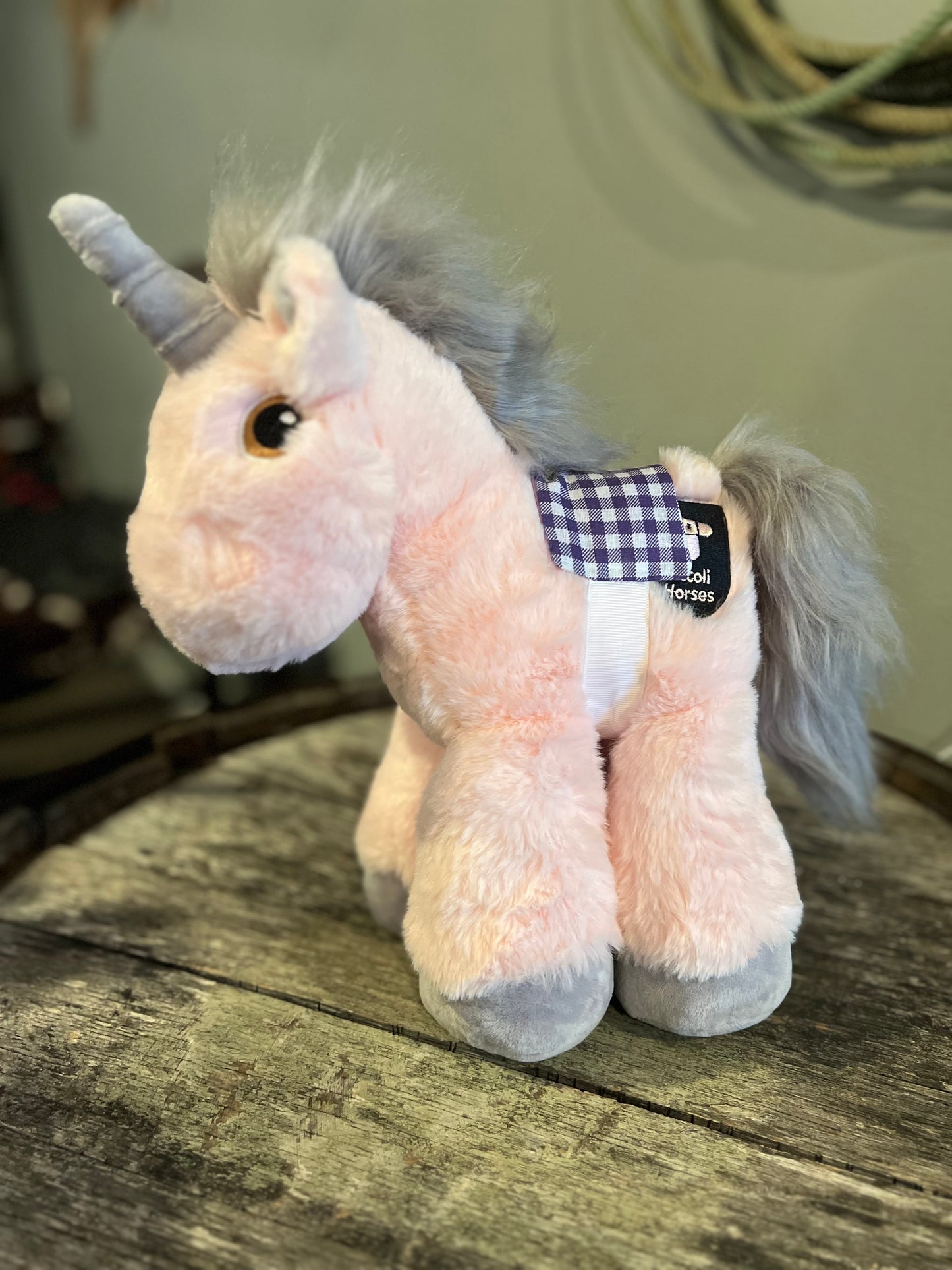 Pink Unicorn Medium Piccoli Horse