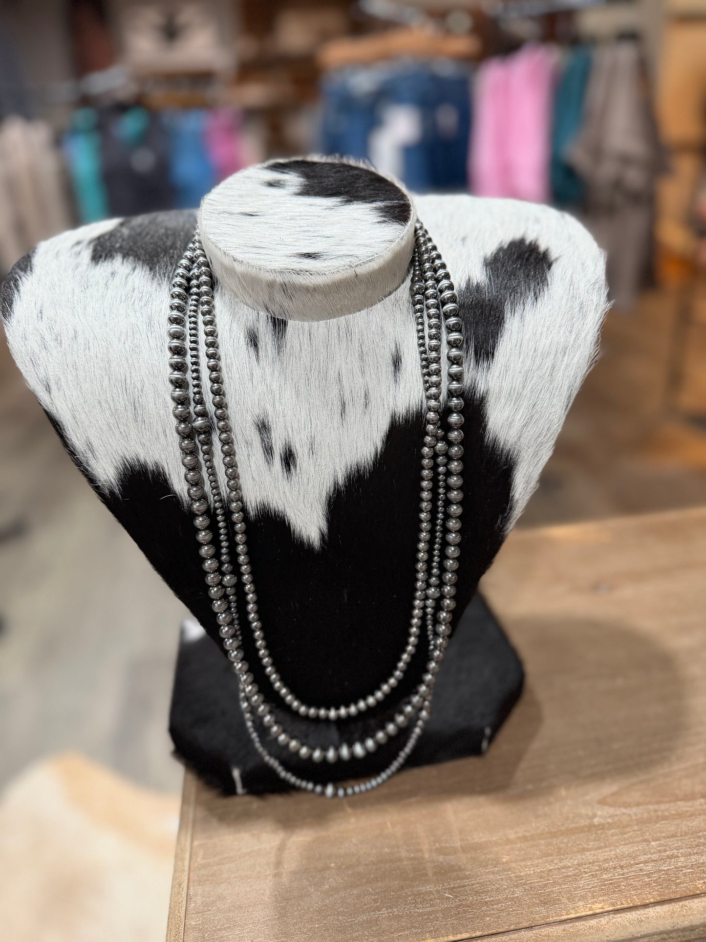 Elko Pearl and Chain Layered Necklace