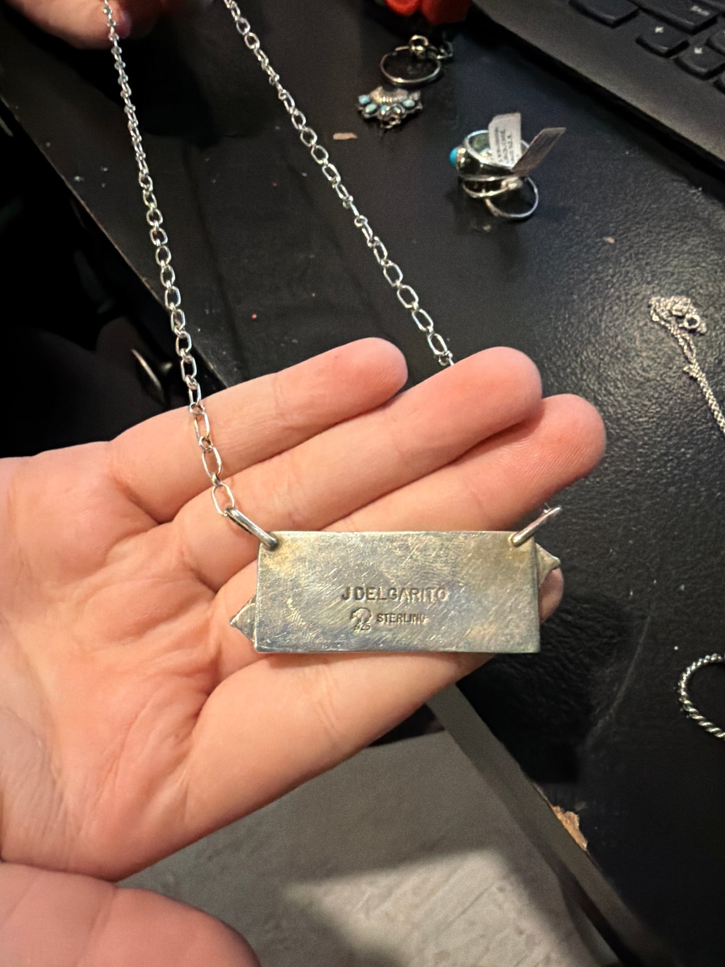 Sterling Silver Horses Necklace