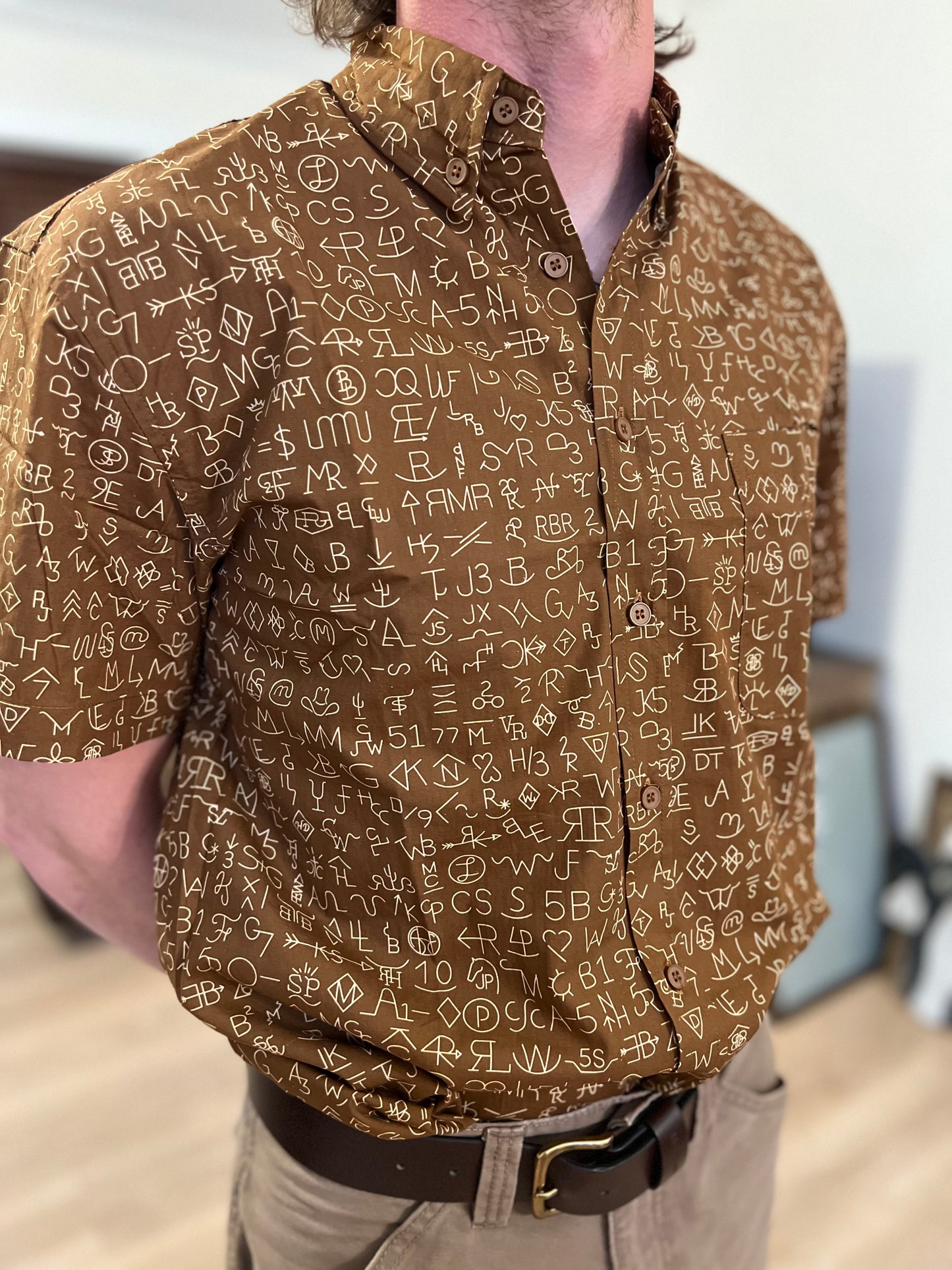 Brand Your Cattle Men’s Button Up