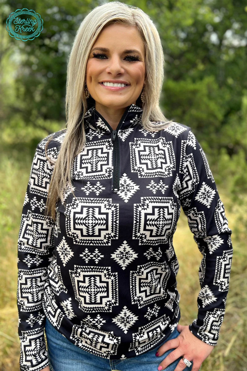 Mosaic Aztec Quarter Zip