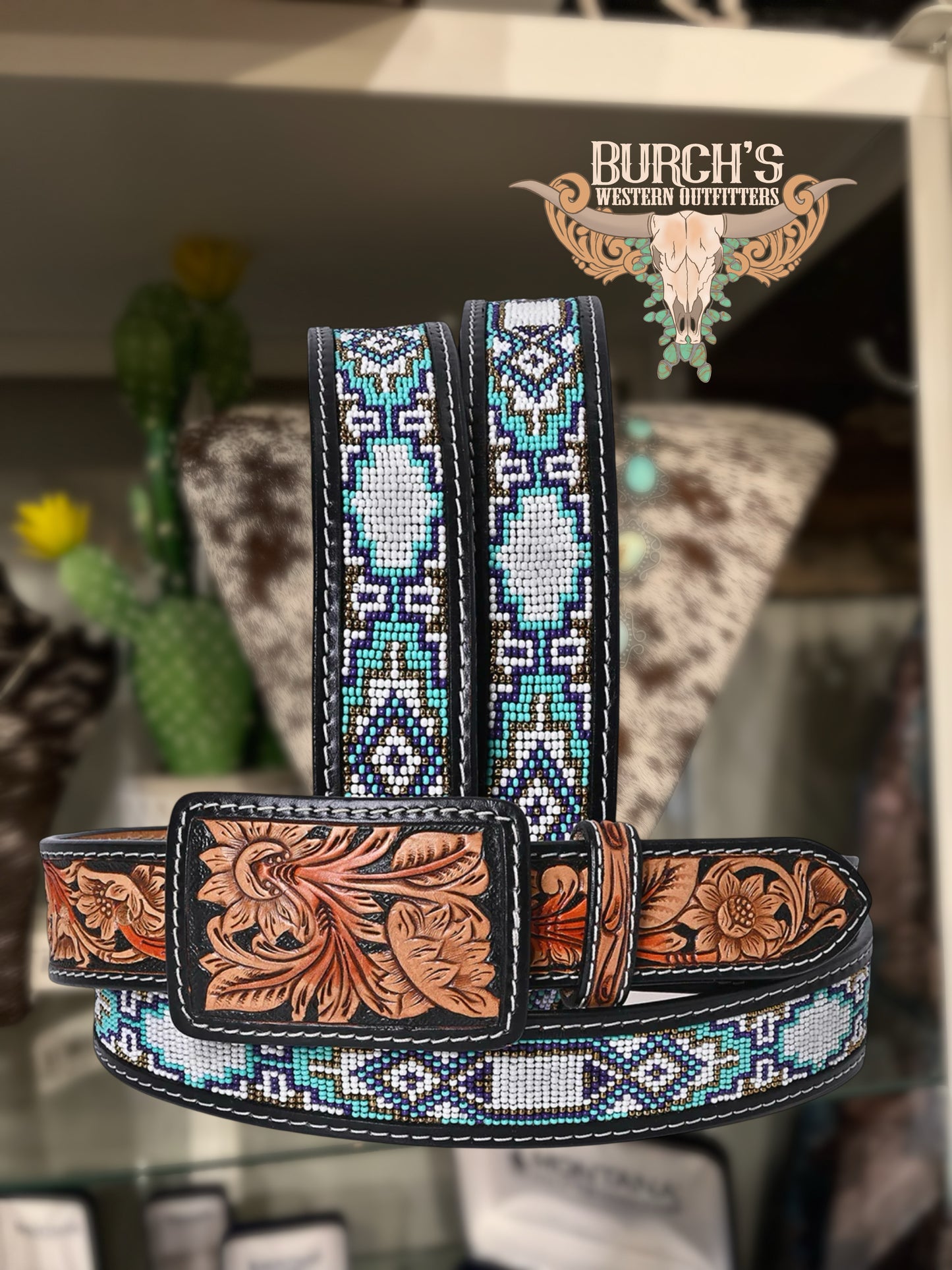 Montana Mountains Seed Bead Belt