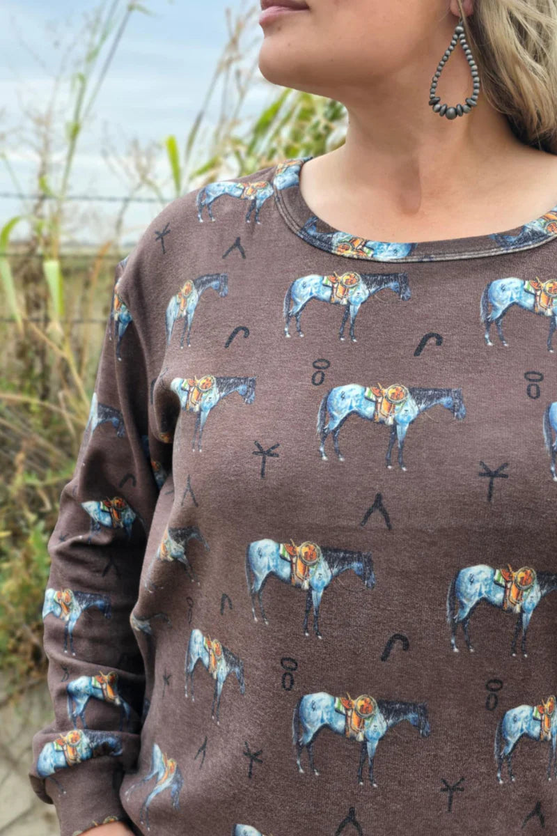 Dakota Brown Sweatshirt