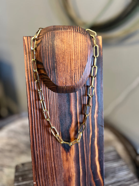 18K Stainless Steel Chunky Chain Necklace