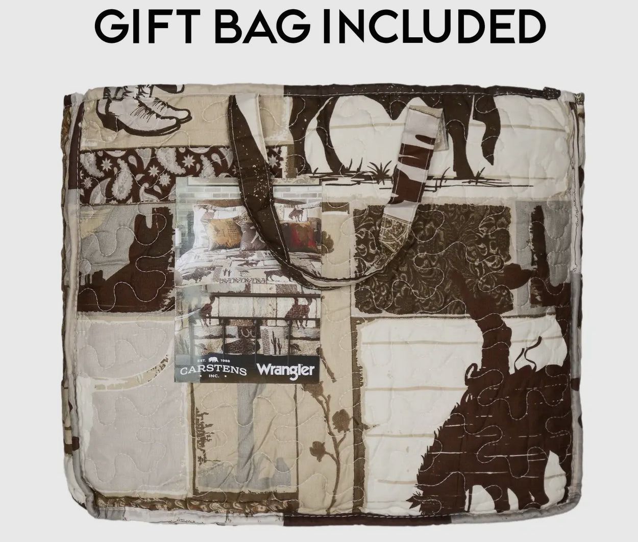 Wrangler Vintage Cowboy Quilt Gift Set