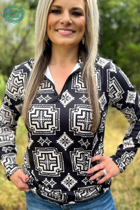 Mosaic Aztec Quarter Zip