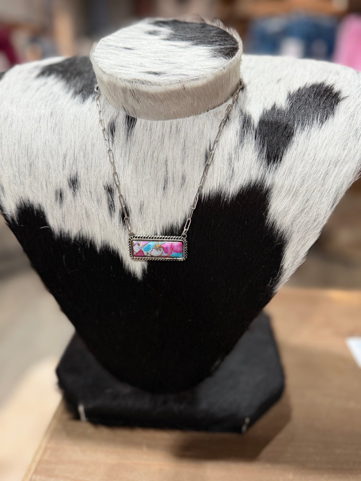 Cotton Candy Bar Necklace