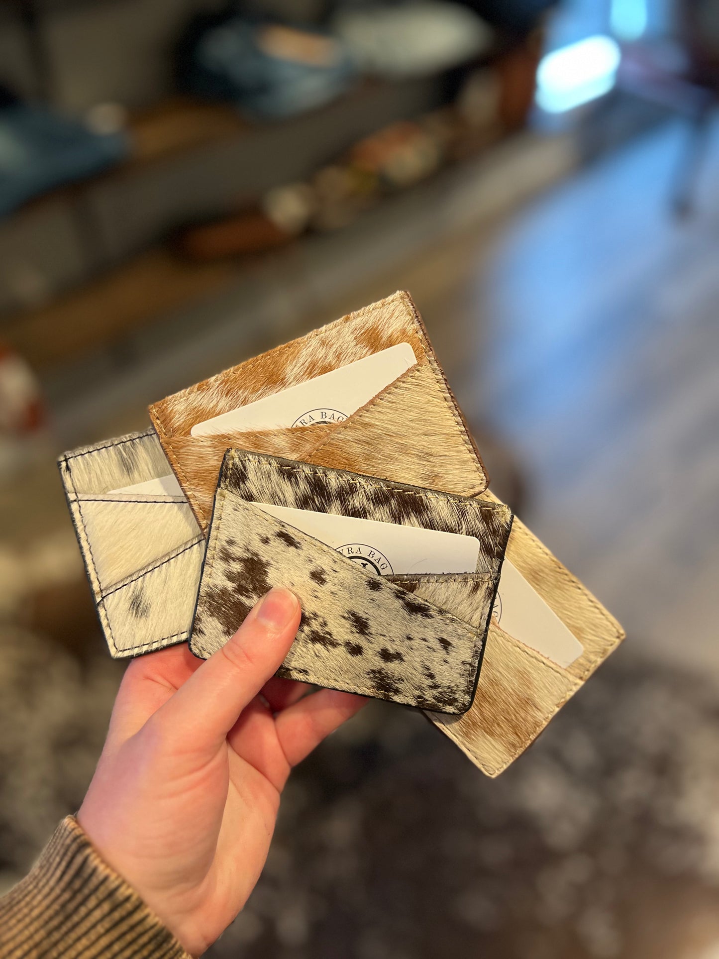 Cowhide Card Holder