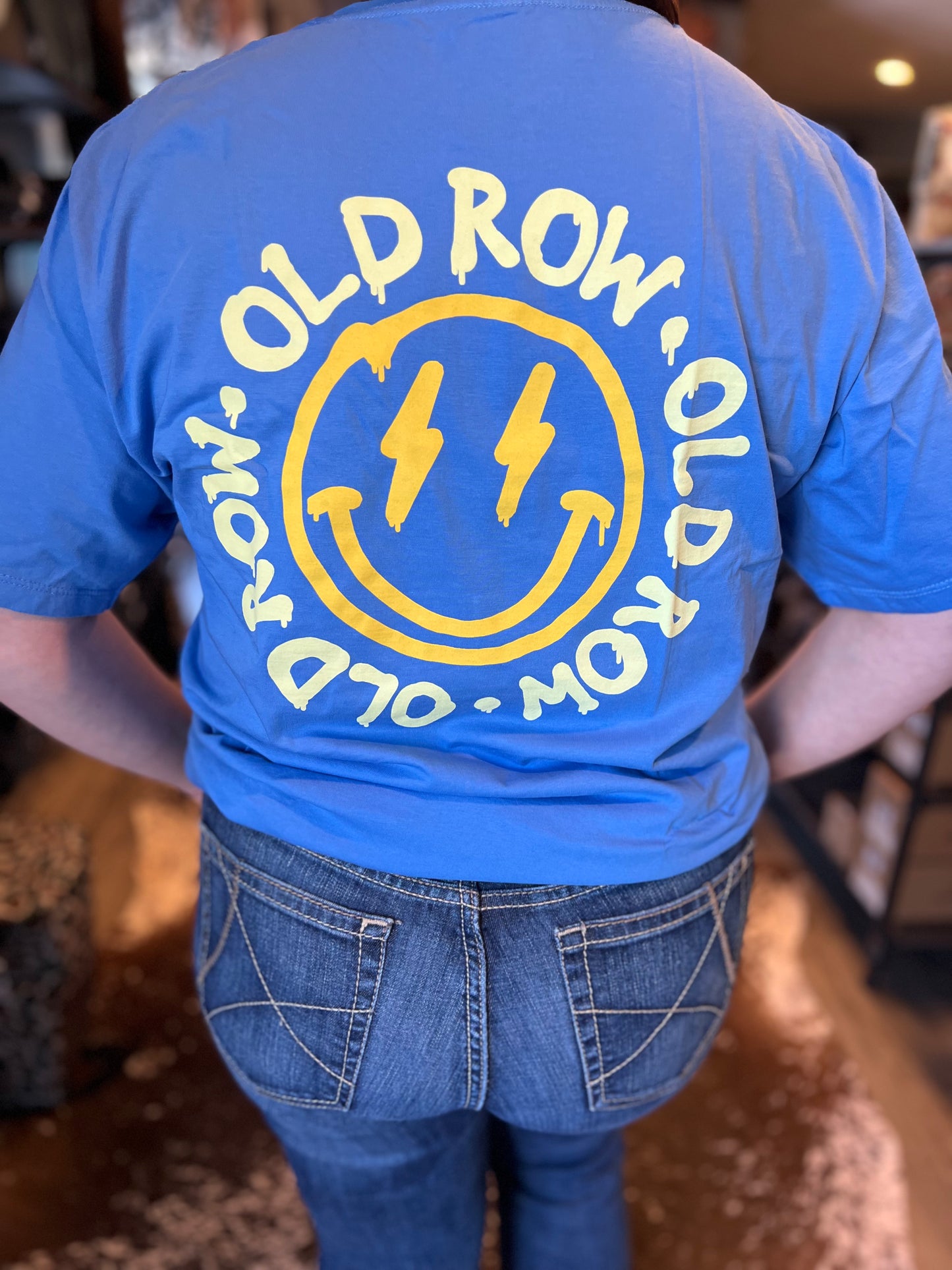 Old Row Smiley Face 2.0 Pocket Tee