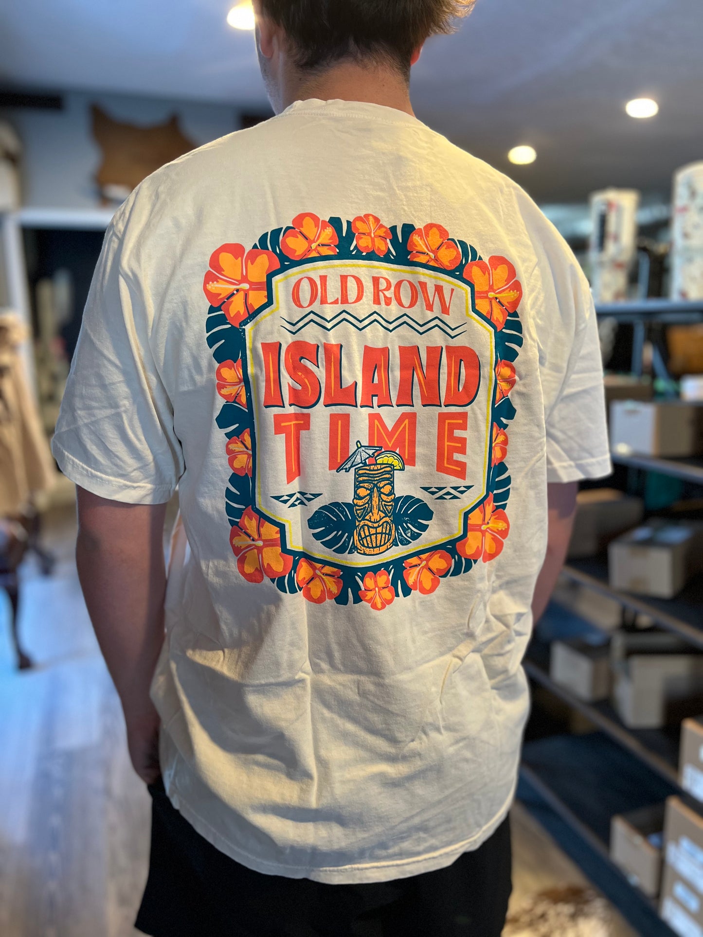 Island Time Old Row Pocket Tee