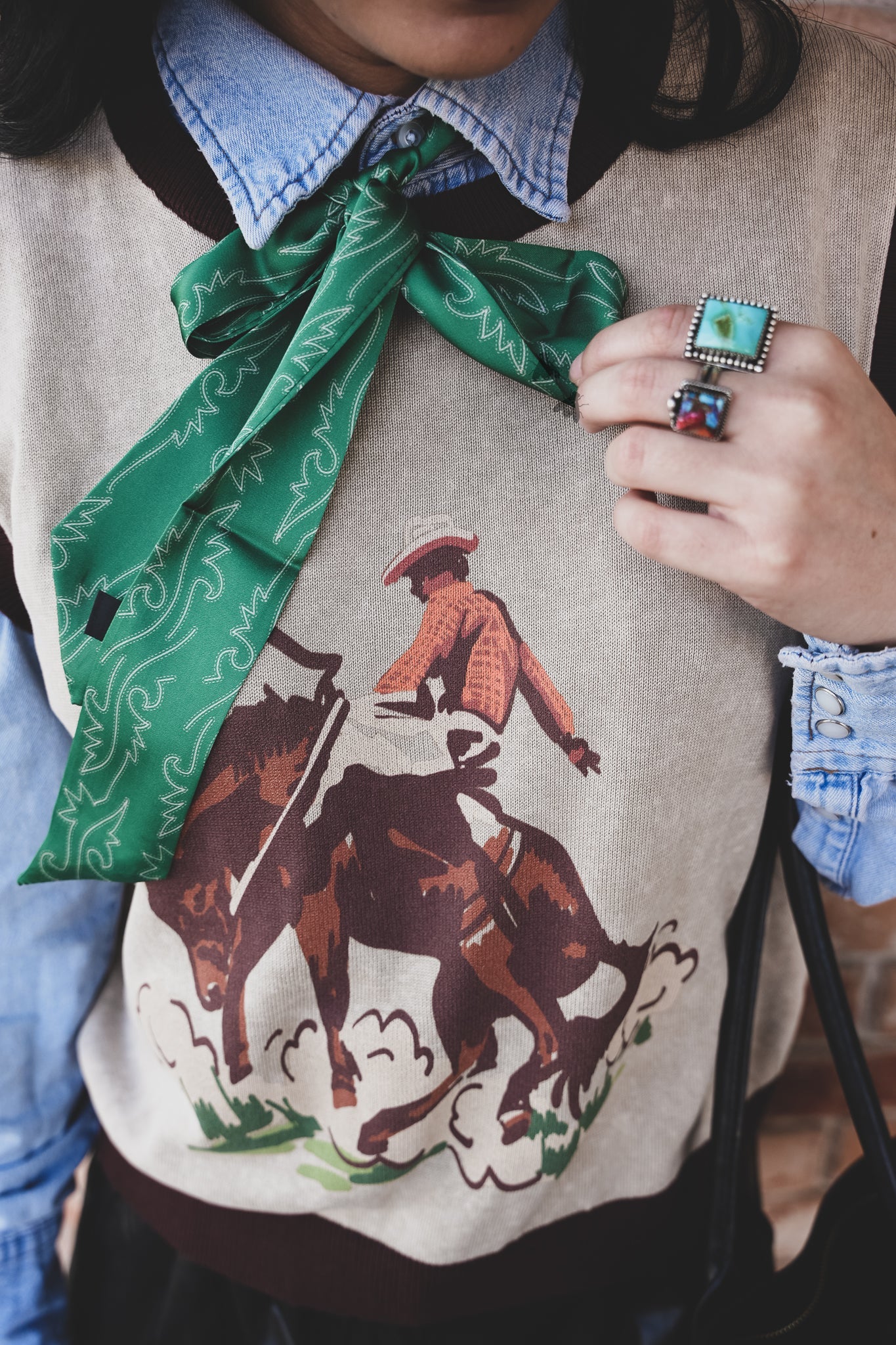 Buck Yeah Bronco Sleeveless Vest