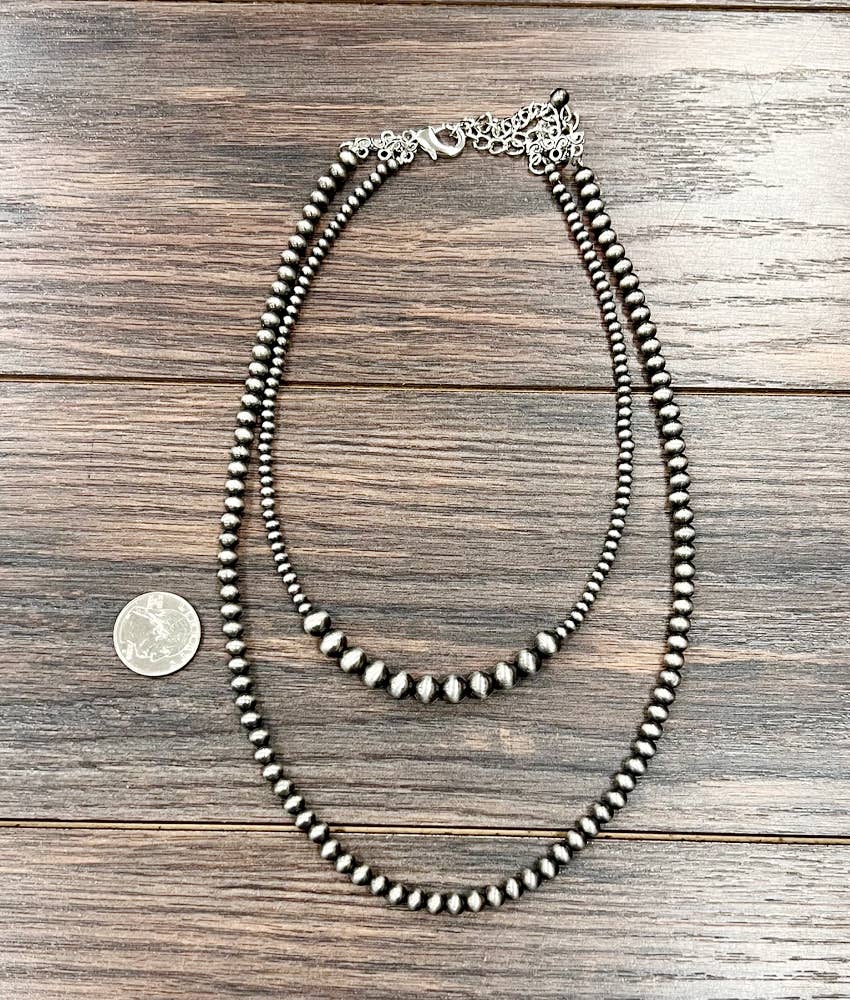 Blue Horizon Faux Pearl Necklace