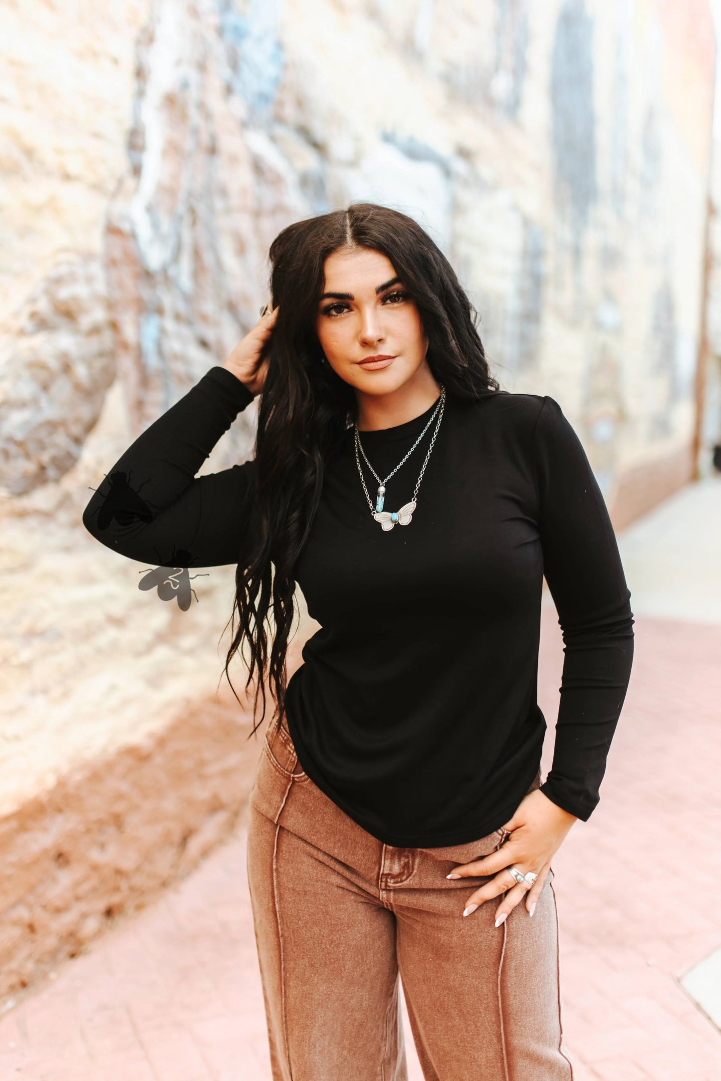 Black Buttery Soft Basic Long Sleeve