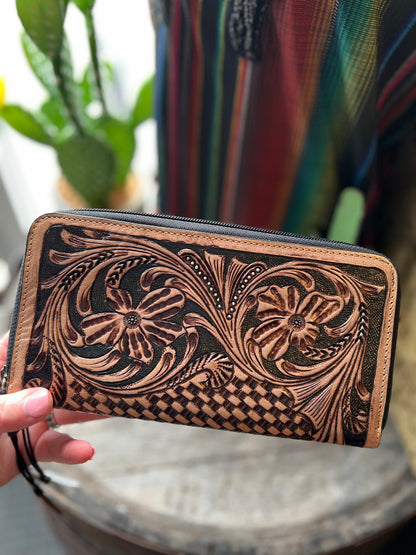 Azure Myra Tooled Wallet