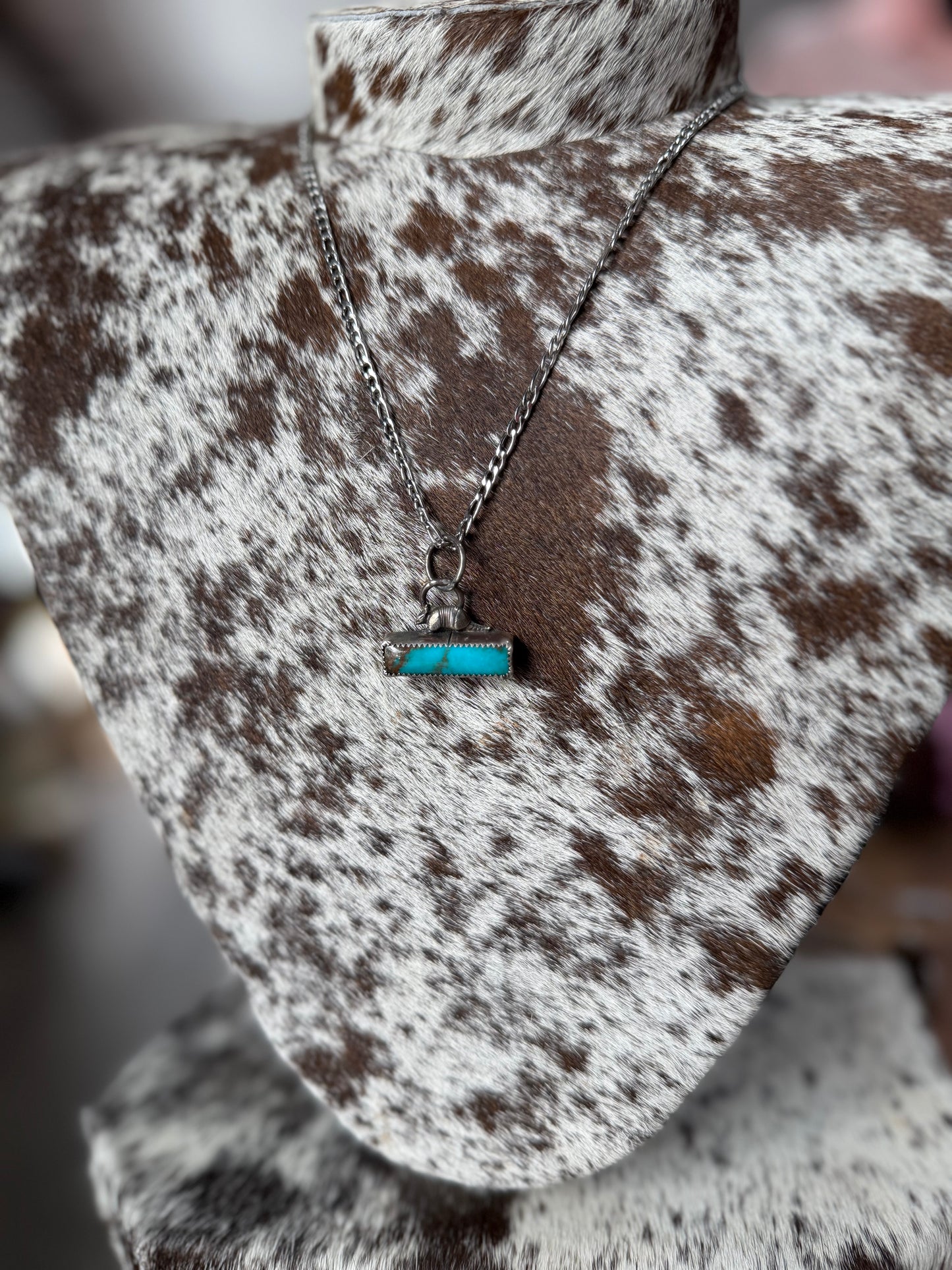 Kingman Armadillo Bar Necklace